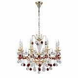 Люстра подвесная хрустальная Crystal Lux FRUTA SP8 GOLD