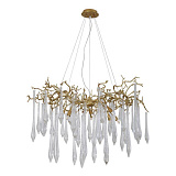 Люстра подвесная Crystal Lux Reina SP8 D1000 Gold Pearl