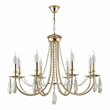 Люстра подвесная Crystal Lux Victoria SP8 Gold/Amber