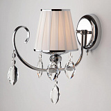 Светильник настенный Eurosvet 10021/1 хром/прозрачный хрусталь Strotskis