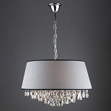 Люстра подвесная Eurosvet 10092/5 хром/прозрачный хрусталь Strotskis