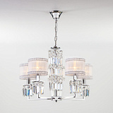 Люстра подвесная Eurosvet 10099/5 хром/прозрачный хрусталь Strotskis