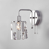 Светильник настенный Eurosvet 10101/1 хром/прозрачный хрусталь Strotskis