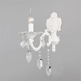 Светильник настенный Eurosvet 10108/1 белый/прозрачный хрусталь Strotskis