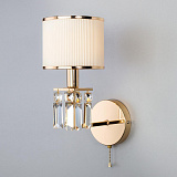 Светильник настенный Eurosvet 10129/1 золото/прозрачный хрусталь Strotskis