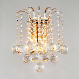 Светильник настенный Eurosvet 3299/2 золото/прозрачный хрусталь Strotskis
