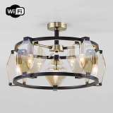 Люстра на штанге Eurosvet 60126/5 черный Smart