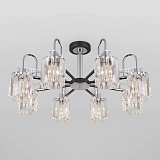 Люстра на штанге хрустальная Eurosvet 70090/8 графит