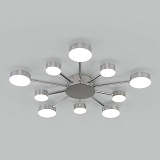 Люстра потолочная светодиодная Eurosvet 90242/10 хром с пультом д/у