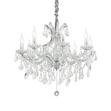 Люстра подвесная хрустальная Ideal Lux Napoleon SP8 Cromo