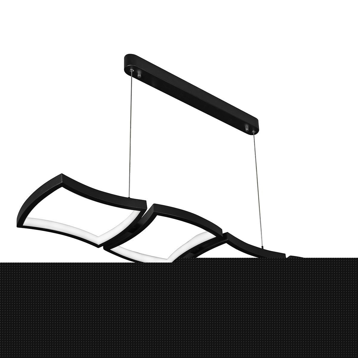 Светильник подвесной светодиодный iLedex 8196-4L-D-T BK с пультом д/у