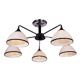 Люстра на штанге IMEX MD.0853-5-S CH+BK