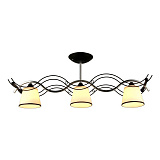 Люстра на штанге IMEX MD.3135-3-S Wenge+CH