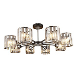 Люстра на штанге IMEX MD.4057-8-S BK+CH