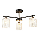 Люстра на штанге IMEX MD.4092-3-S BK+AB