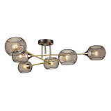 Люстра потолочная IMEX MD.4540-6-S BK+AB