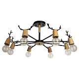 Люстра на штанге Loft IT 10024/8 Black