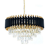 Люстра подвесная хрустальная Lumina Deco LDP 6003-500 BK+F.GD
