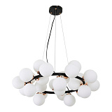 Люстра подвесная галогеновая Lumina Deco LDP 6033-25 BK+GD