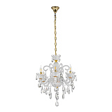 Люстра подвесная хрустальная Lumina Deco LDP 7028-6 WT