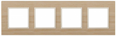 Рамка 4-постовая ЭРА Elegance 14-5304-11 Б0034588