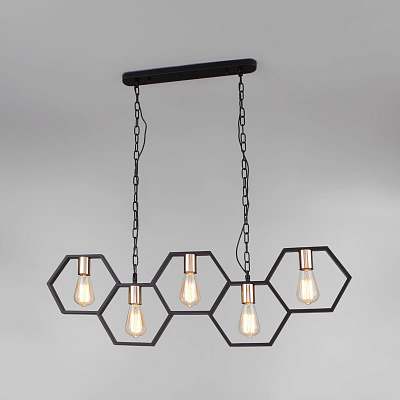 Светильник подвесной Eurosvet 70117/5 черный