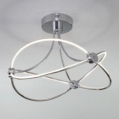 Светильник потолочный светодиодный Eurosvet 90246/6 хром с пультом д/у