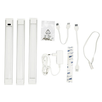 Светильник мебельный светодиодный Uniel ULM-F44-3X3W/4500K/Dim Sensor IP20 Silver